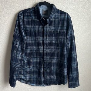 Legacy Copper & Oak Supply Co. Plaid Corduroy Button Down Shirt Size Large